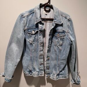 Sundance Catalog Classic Fitted Jean Jacket size L